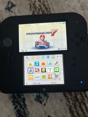 Nintendo 2DS handheld Console - Black with Red Accent